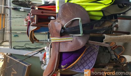 Syd Hill Track Saddle For Sale  on HorseYard.com.au