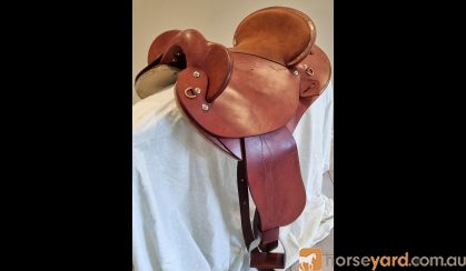 **Brand New** Leather Halfbreed Saddle with Comfy Rough Out Seat on HorseYard.com.au