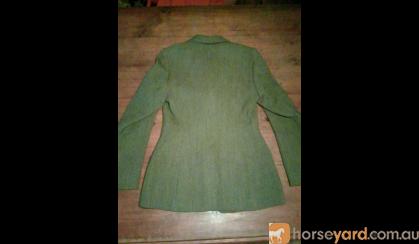 Jacket Olive Green Herringbone Tweed  on HorseYard.com.au