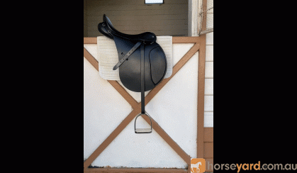 Black County All Purpose Saddle with mounts on HorseYard.com.au