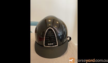Black KEP Cromo Shine Helmet  on HorseYard.com.au