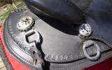 Barrack Black Leather Swinging Fender Halfbreed Saddle â€“ Barely Used on HorseYard.com.au (thumbnail)