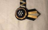 Navy Blue and Yellow Browband (15.5 inch) - Elite Equine on HorseYard.com.au (thumbnail)