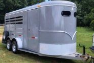 3 HORSE SLANT BUMPER PULL TRAILER WITH BIG WALK-IN TACK ROOM on HorseYard.com.au