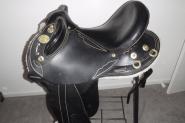 JAMES SADDLERY LEATHER STOCK SADDLE on HorseYard.com.au