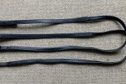 Padded black Nappa grip dressage reins - excellent condition on HorseYard.com.au